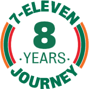 Logo 8 năm 7-Eleven